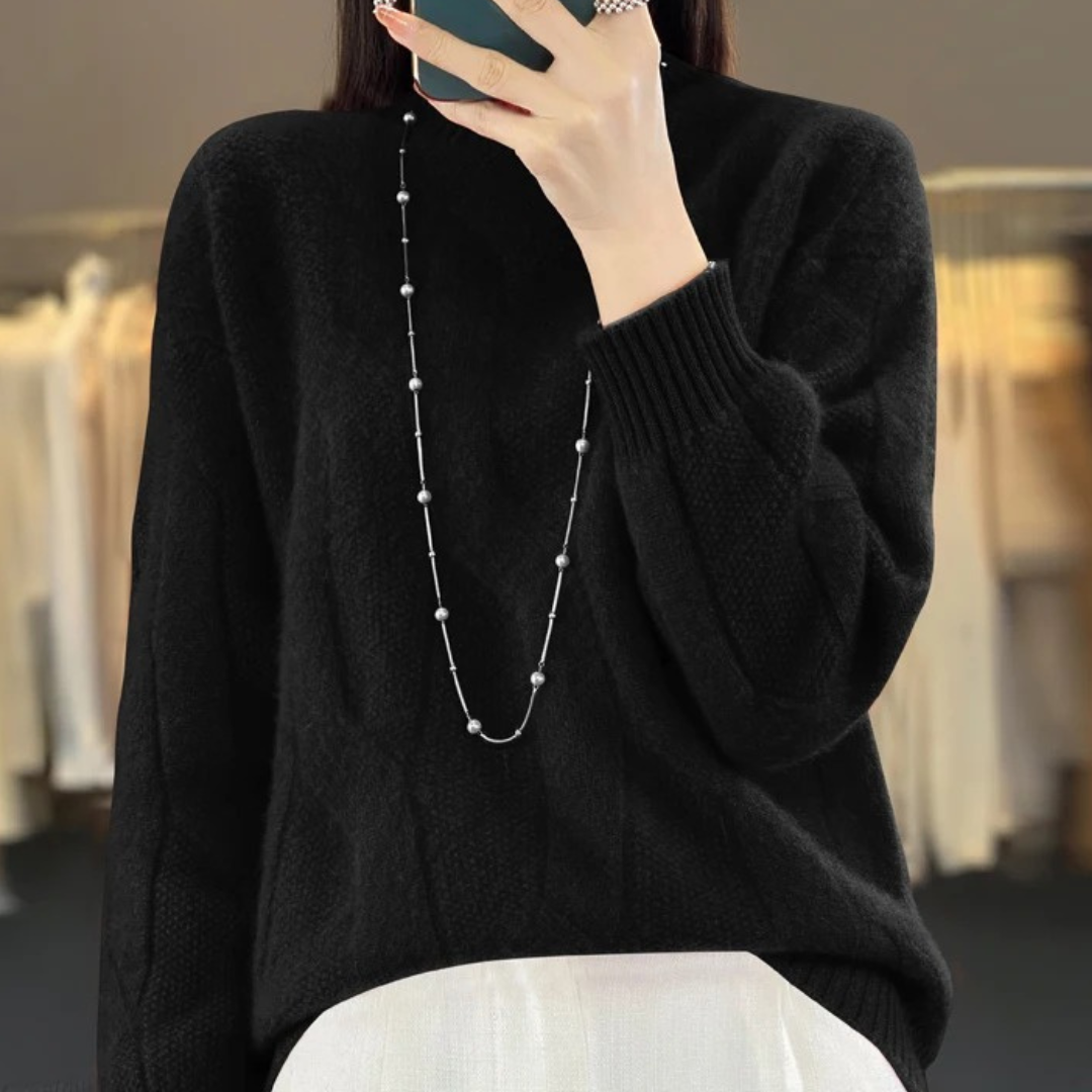 Amber Loose Knit Wool Sweater