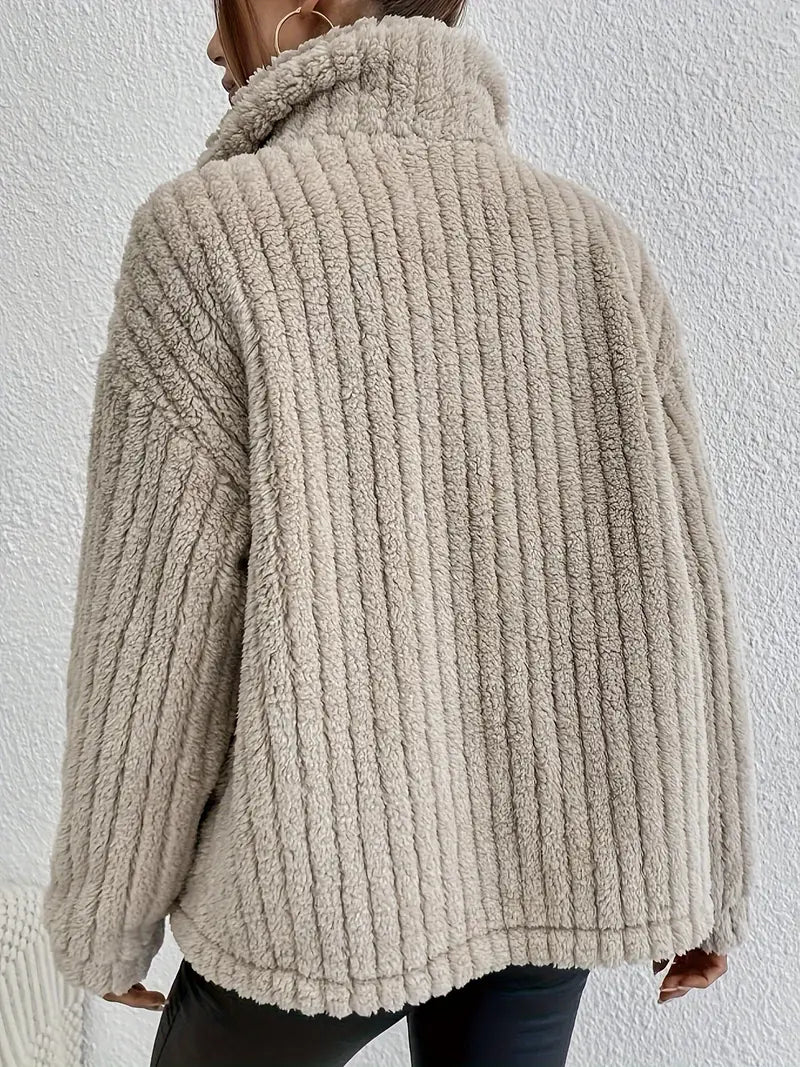 Nova Double-Sided Velvet Button Cardigan