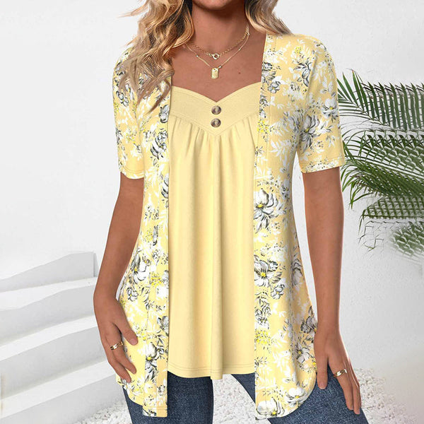 Elegant Blouse with Floral Print