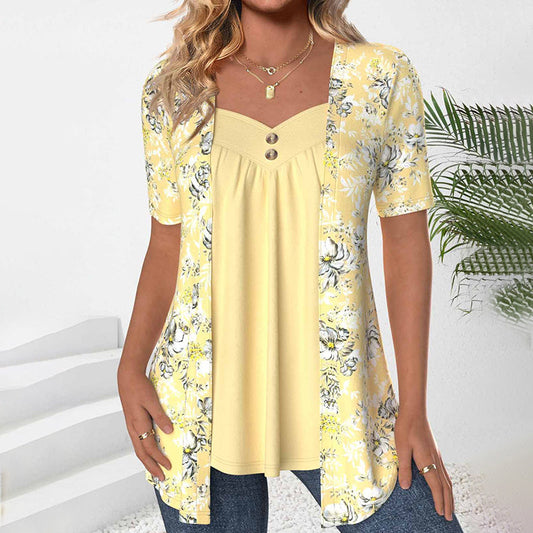 Elegant Blouse with Floral Print