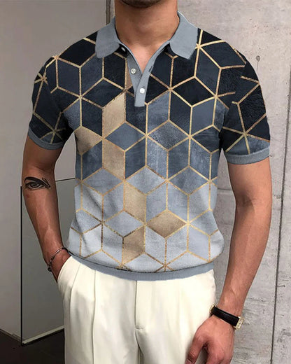 Men's Stylish Casual Lapel Polo Shirt