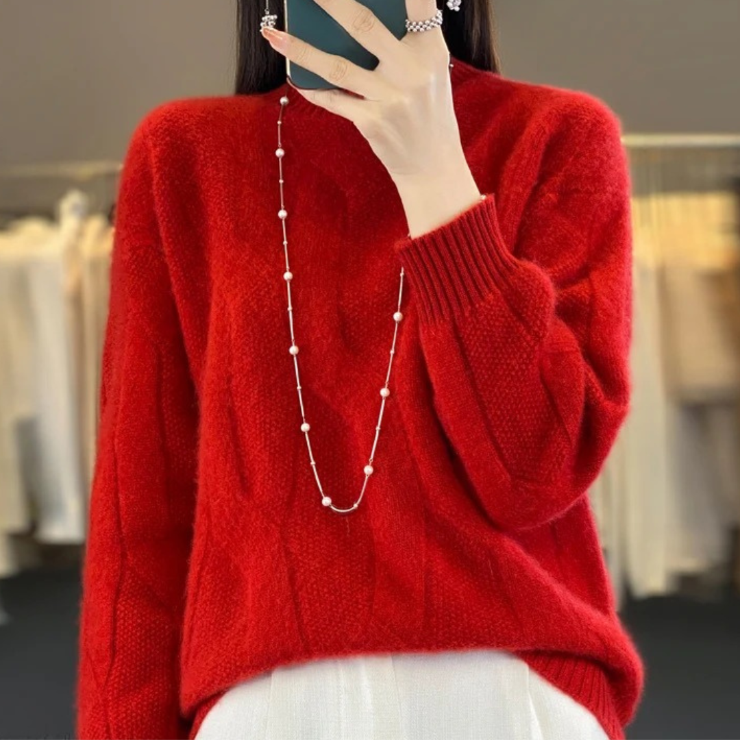 Amber Loose Knit Wool Sweater