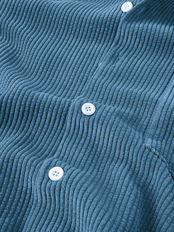 LightUp Casual Corduroy Shirt Set