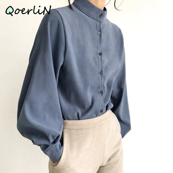 Big Lantern Sleeve Blouse