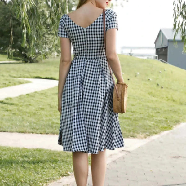 Retro Vintage 50s Rockabilly Casual Dress