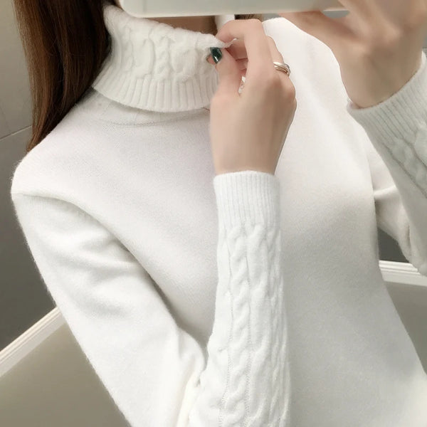 Women Sweater Turtleneck Pullovers