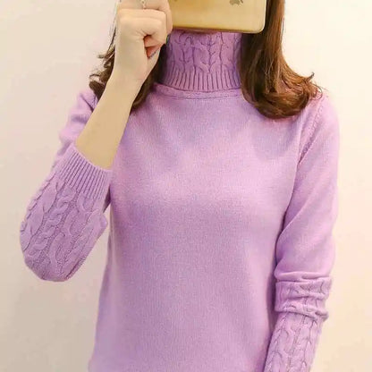 Women Sweater Turtleneck Pullovers
