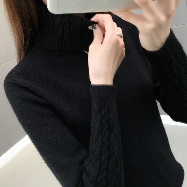 Women Sweater Turtleneck Pullovers