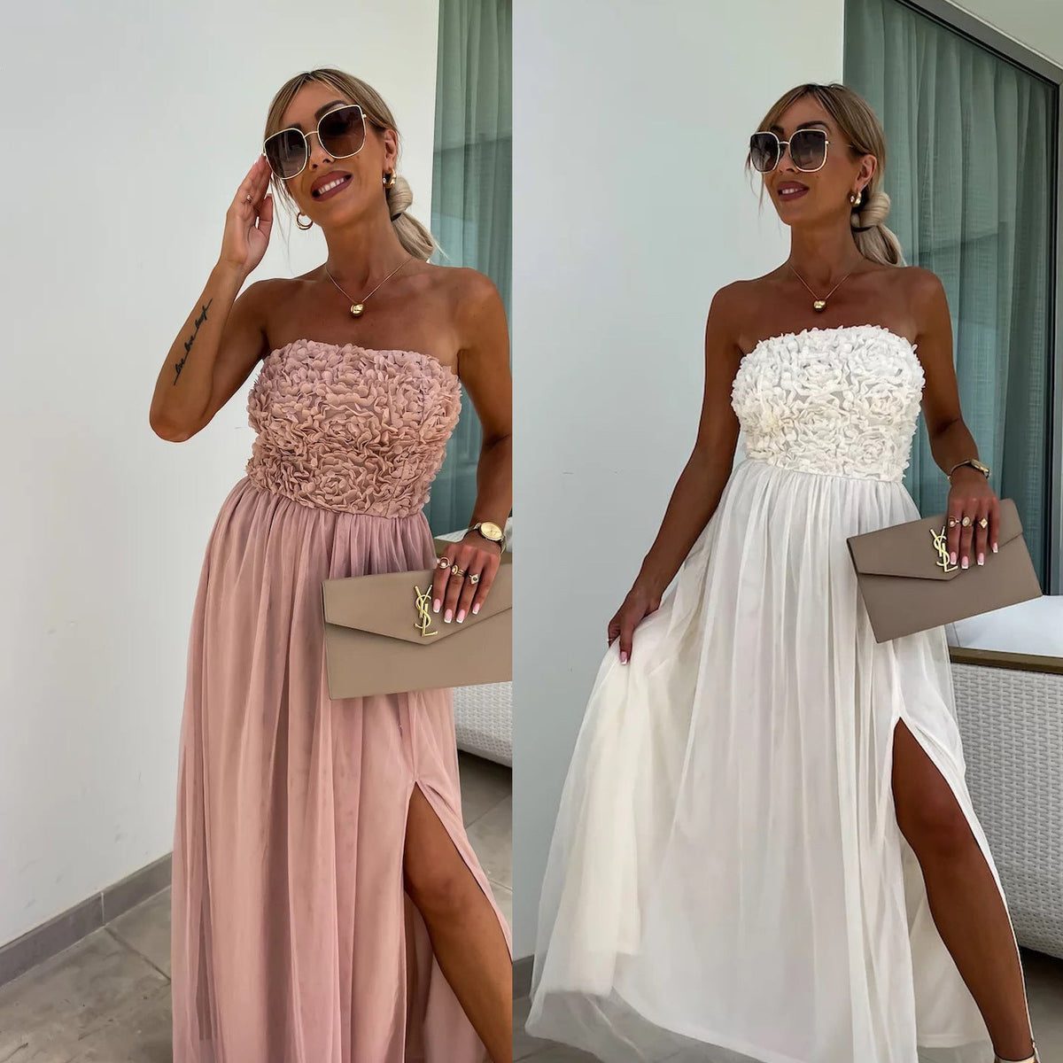 Mary Strapless Maxi Dress