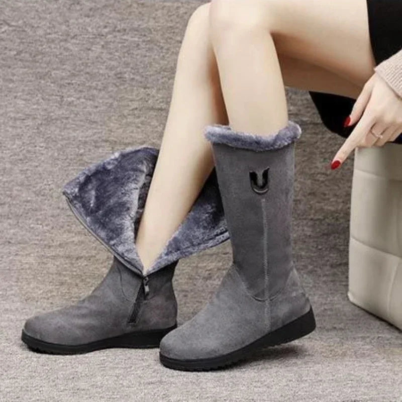 Women's Chelsea High Fur Boots