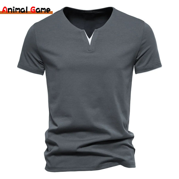 Men's Short Sleeve Henley Shirt