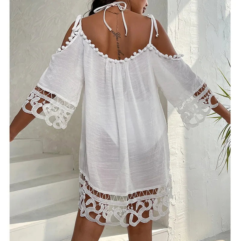 Loose Knitted Beach Cover-Up