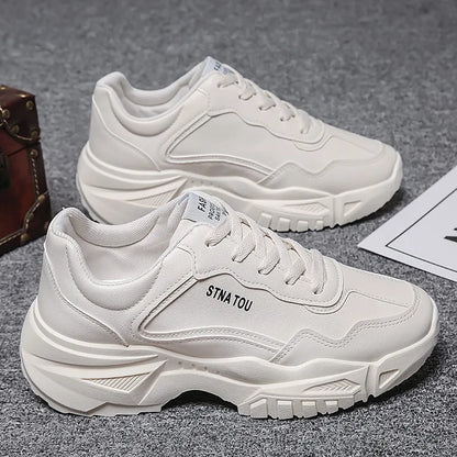 Fashion Men Women Sneakers Fashion Comfortable Lace-up Casual Shoes Male White Vulcanized Shoes Hot Sale Zapato Para Hombre 2024