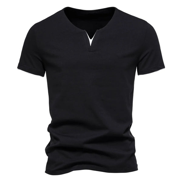 Men's Short Sleeve Henley Shirt