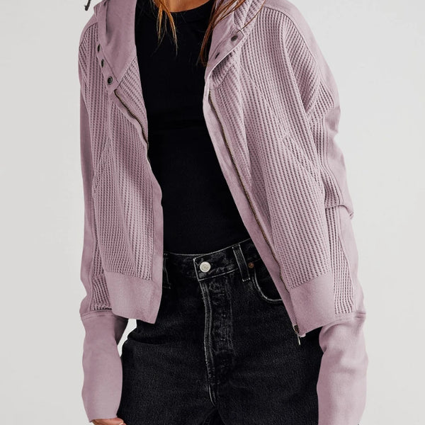 Autumn Cropped Bomber Jacket