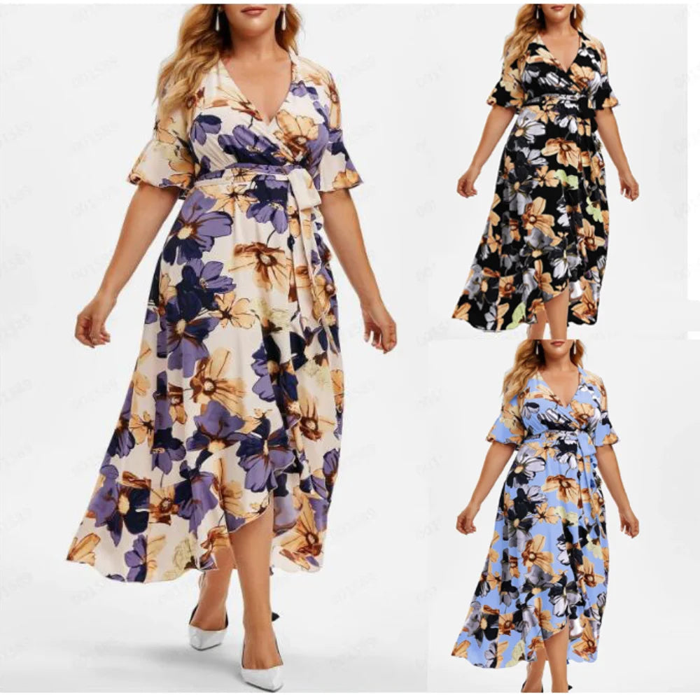 Plus-Size Casual Boho Dress