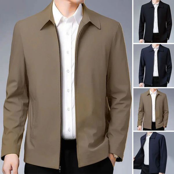 Men's Elegant Mid-Aged Lapel Jacket