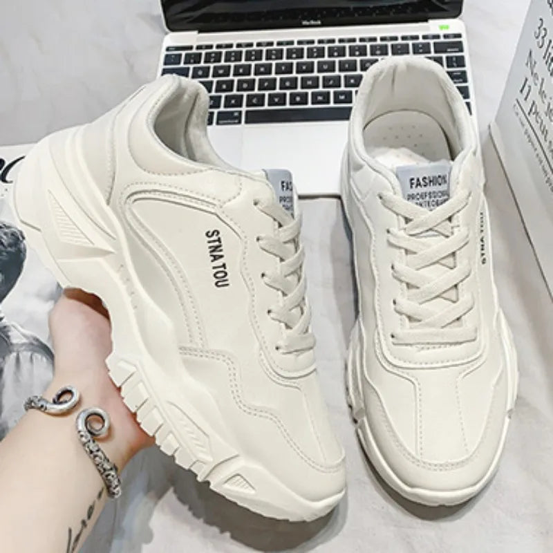 Fashion Men Women Sneakers Fashion Comfortable Lace-up Casual Shoes Male White Vulcanized Shoes Hot Sale Zapato Para Hombre 2024
