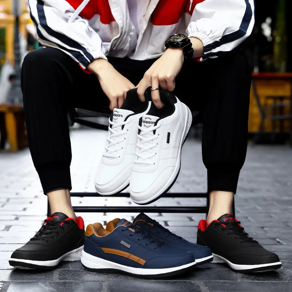 2024 Men’s Sports Casual Leather Sneakers