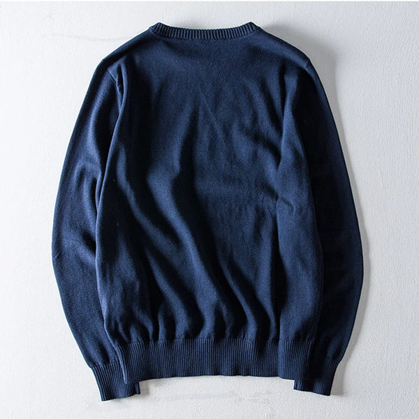 100% Cotton Long Sleeve O-Neck Sweater