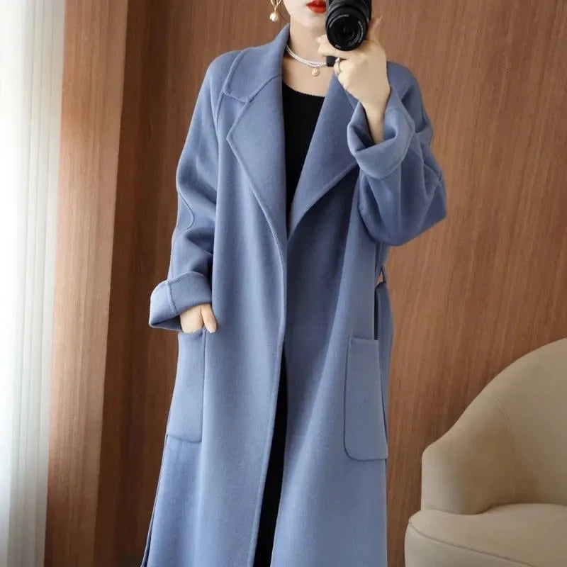 100% Wool Double-Sided Cashmere Coat