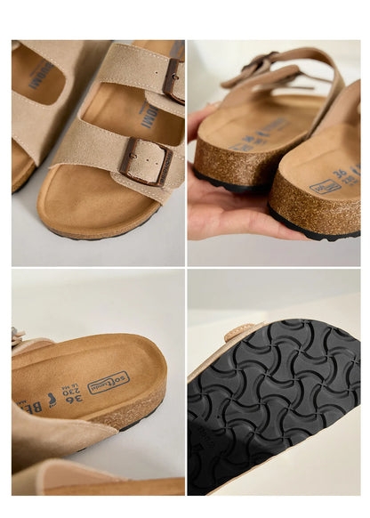 Birken Style Cork Sole Slippers