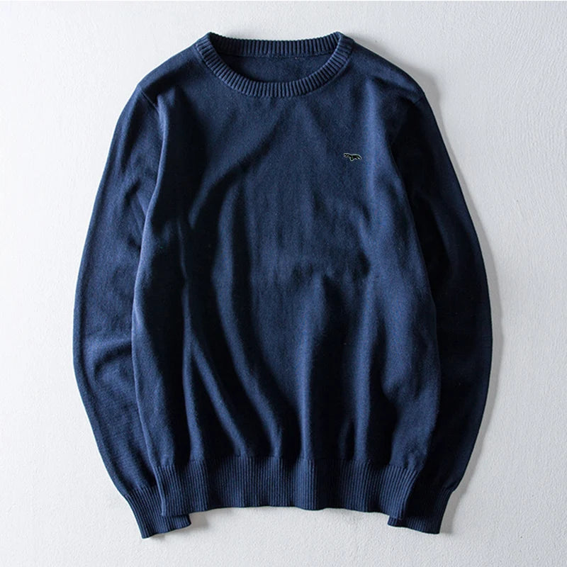 100% Cotton Long Sleeve O-Neck Sweater