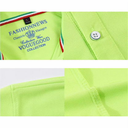 Men's Short Sleeve Casual Solid Color Polo Shirt