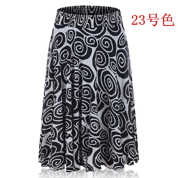 2024 Fall Polka Dot Flower Pleated Skirt