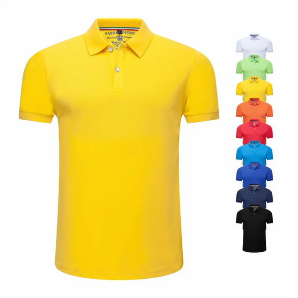 Men's Short Sleeve Casual Solid Color Polo Shirt