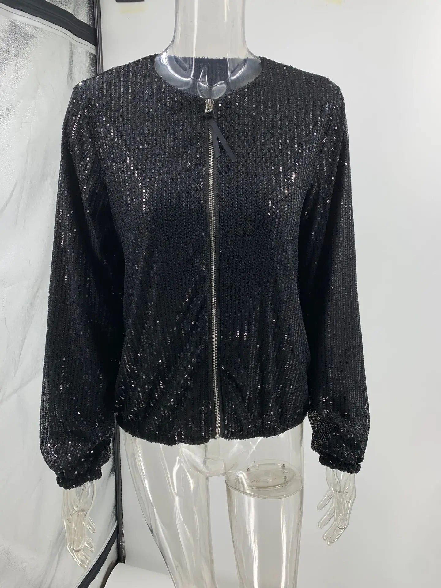 Fashion Sequins Cardigan Coat