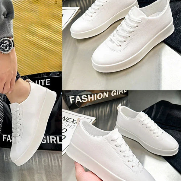 Spring and Autumn Men Leather Sneakers