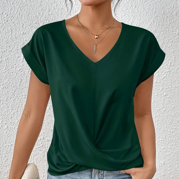 Claire - Elegant ladies V-neck shirt