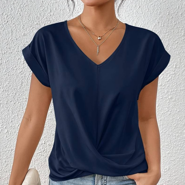 Claire - Elegant ladies V-neck shirt