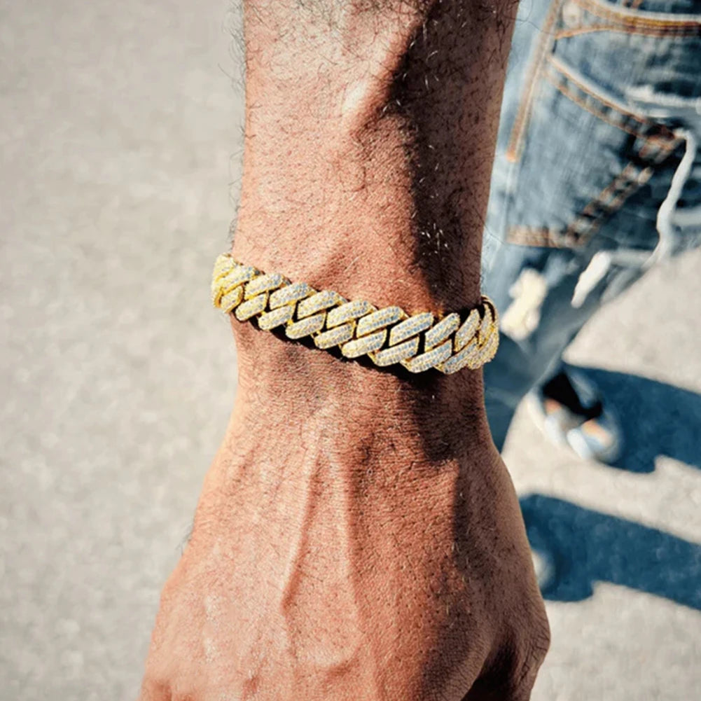 2024 New Hip Hop Cuban Chain Bracelet