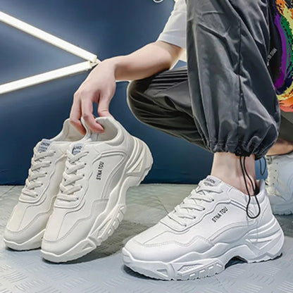 Fashion Men Women Sneakers Fashion Comfortable Lace-up Casual Shoes Male White Vulcanized Shoes Hot Sale Zapato Para Hombre 2024