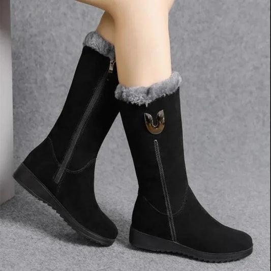 Women's Chelsea High Fur Boots
