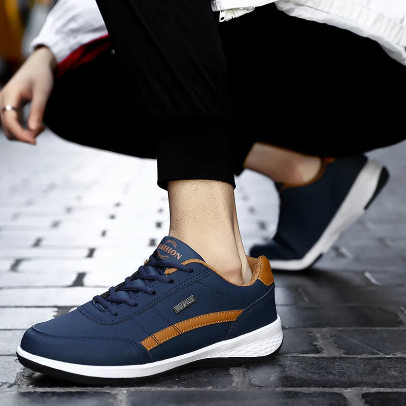 2024 Men’s Sports Casual Leather Sneakers