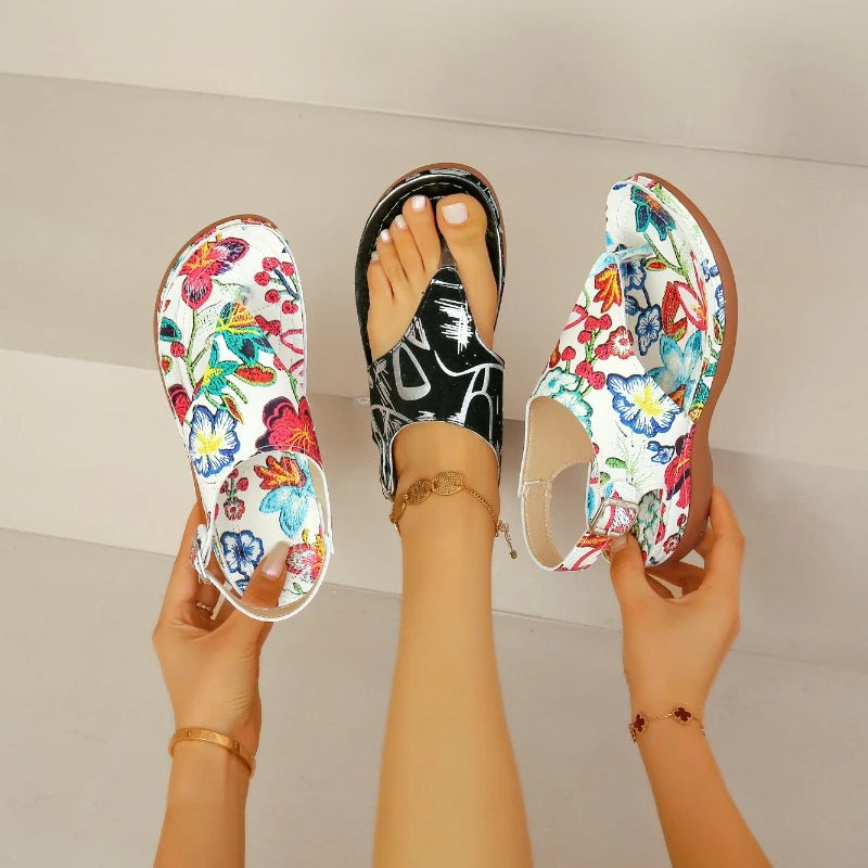 New Summer Print Fashion Women's Sandals