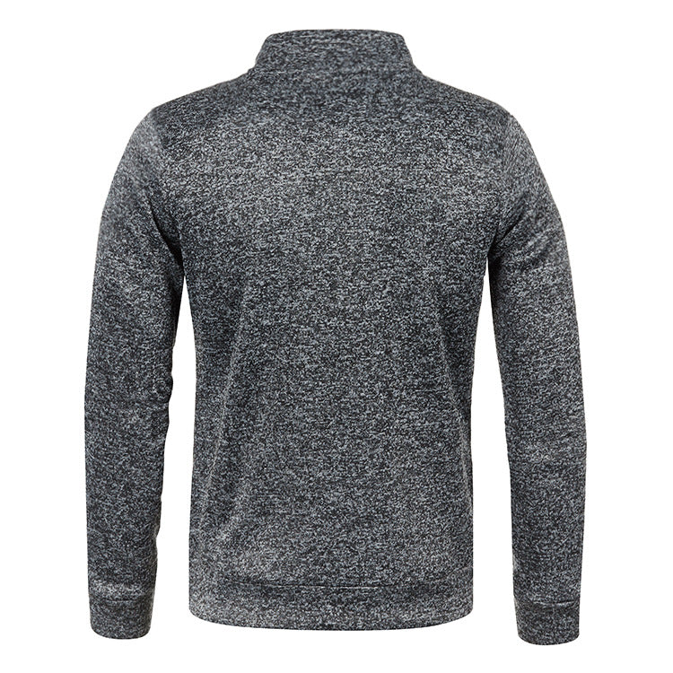 Jacob Trendy Velvet-Lined Zipper Sweater