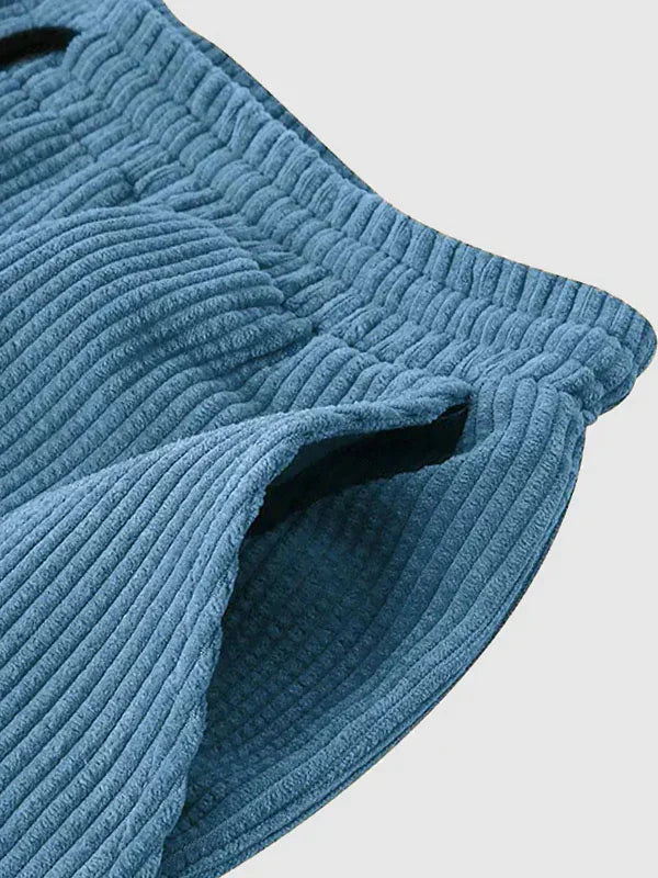 LightUp Casual Corduroy Shirt Set
