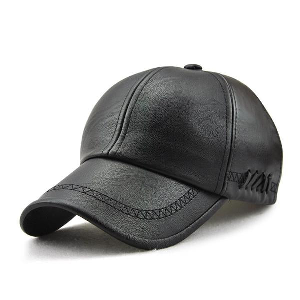 LEATHER BASEBALL CAP