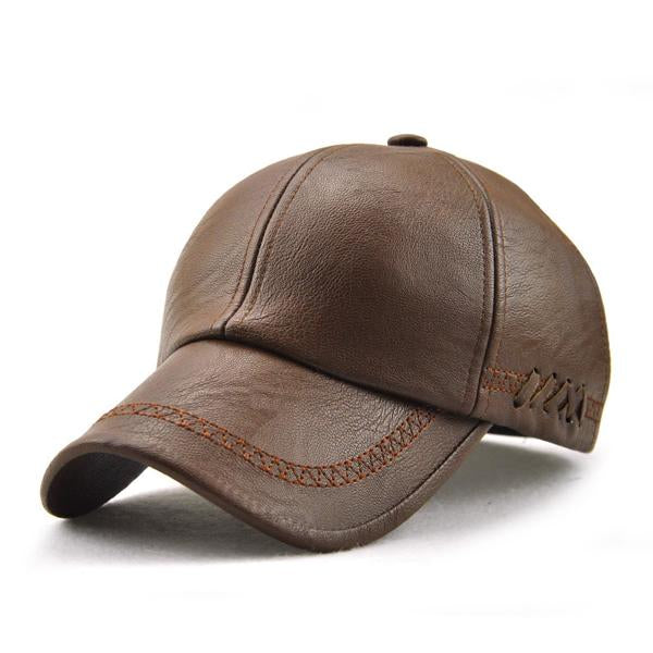 LEATHER BASEBALL CAP