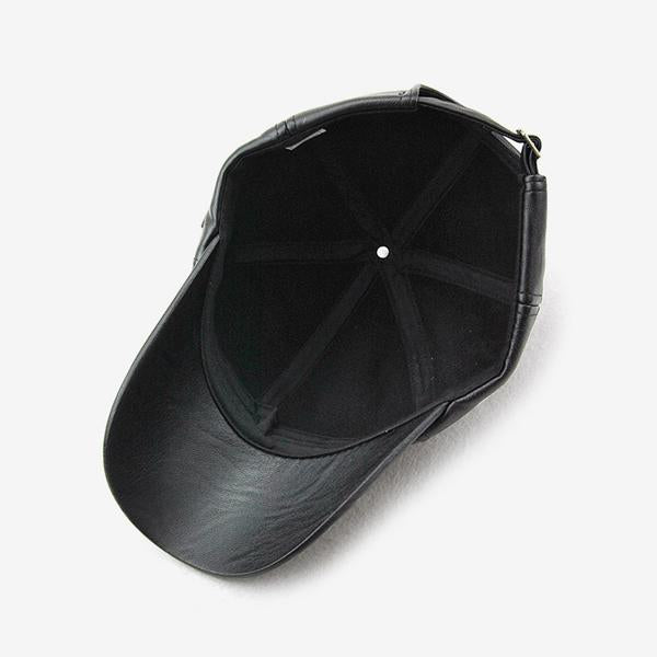 LEATHER BASEBALL CAP